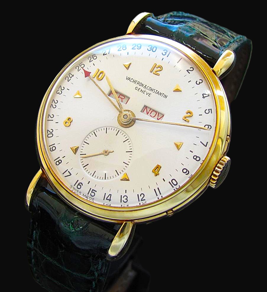 Vacheron Constantin Triple Calandar 18k Solid gold Tea Drop Lug Cal.485 / ヴァシュロンコンスタンタン トリプルカレンダー 18金無垢ティアドロップラグのサムネイル