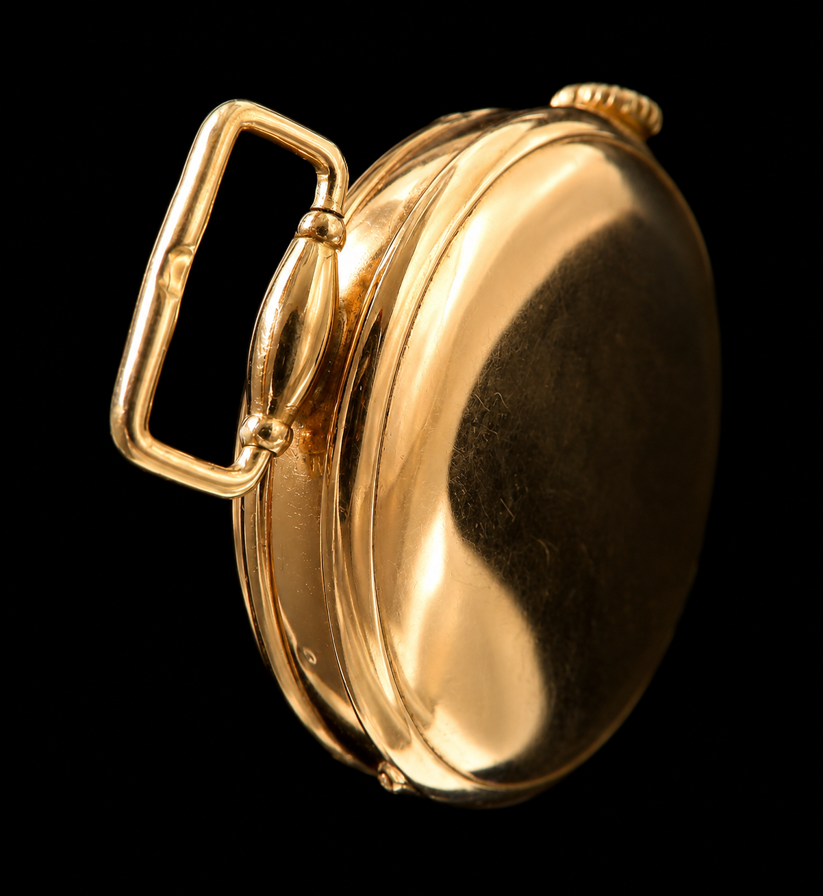 H.Moser & Cie Johann Heinrich Moser Hunter Trench 9k Solid gold Case Circa 1920 ヨハン・ハインリッヒ・モーザ 9金無垢 ハンタートレンチケース 1920年頃 幻の逸品 H・モーザー ポーセリング文字盤のサムネイル