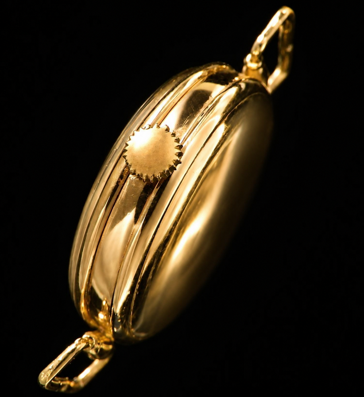 H.Moser & Cie Johann Heinrich Moser Hunter Trench 9k Solid gold Case Circa 1920 ヨハン・ハインリッヒ・モーザ 9金無垢 ハンタートレンチケース 1920年頃 幻の逸品 H・モーザー ポーセリング文字盤のサムネイル