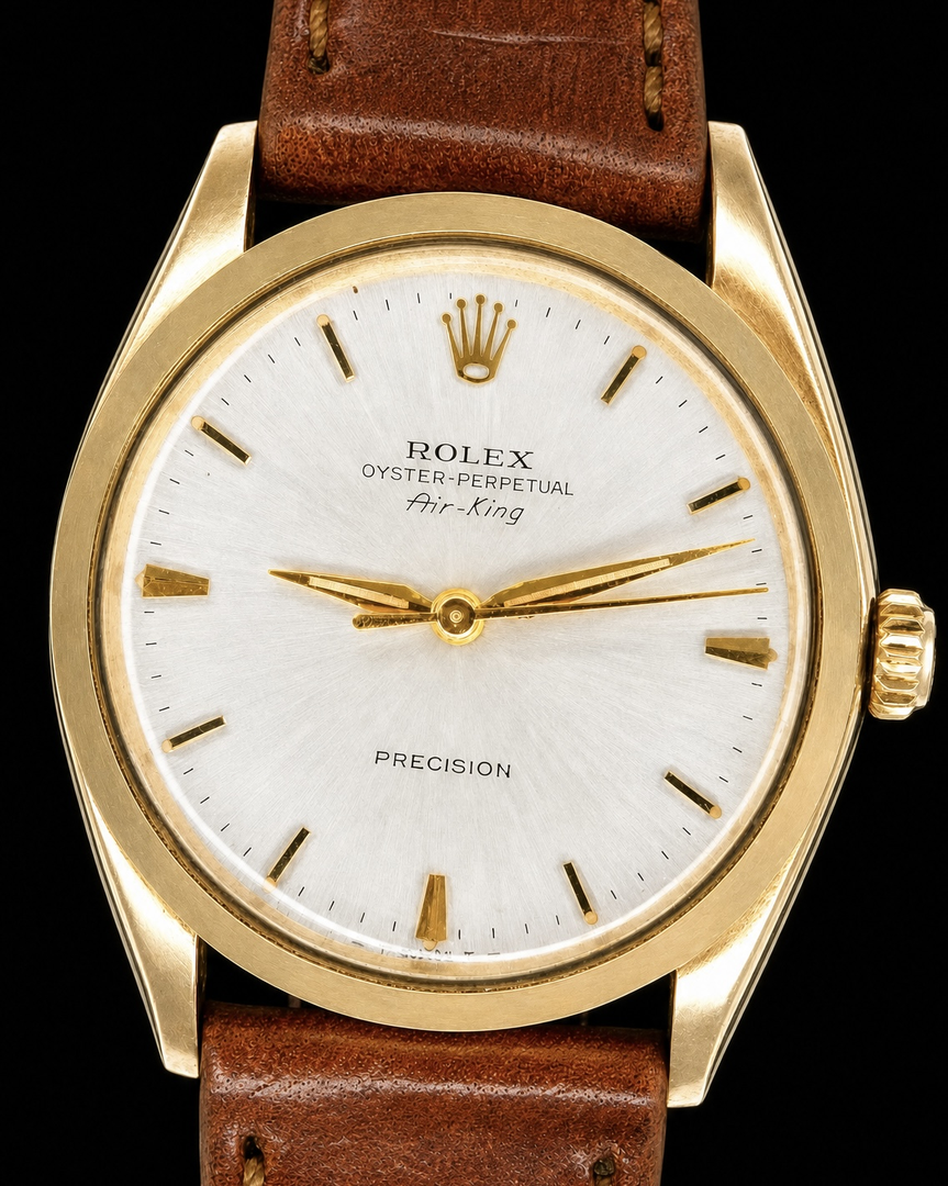 Rolex Airking Ref.5500 9k Solid gold 1961’s Lndon Import / ロレックス エアキング 特別オーダー品 9金無垢 1961年 ロンドンインポート 1960年頃製造のサムネイル