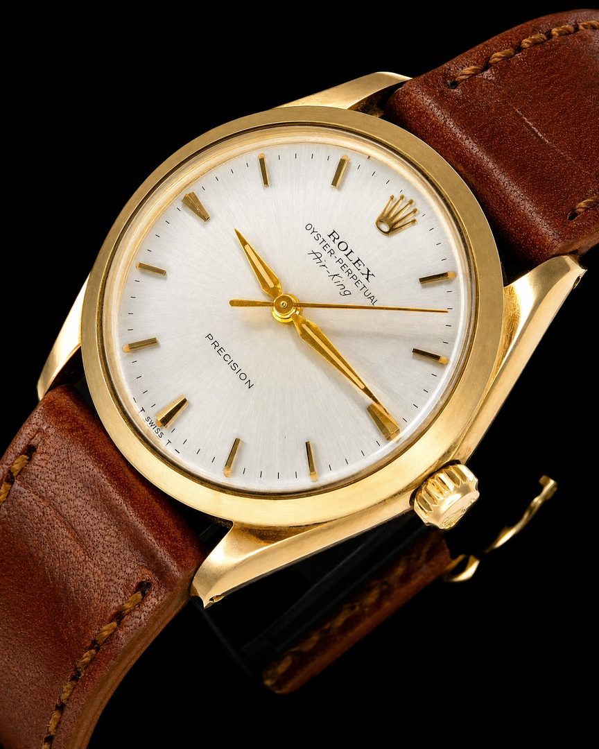 Rolex Airking Ref.5500 9k Solid gold 1961’s Lndon Import / ロレックス エアキング 特別オーダー品 9金無垢 1961年 ロンドンインポート 1960年頃製造のサムネイル