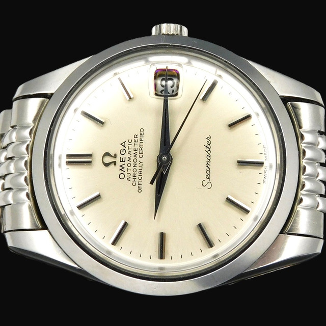 OH済美品！オメガ シーマスタークロノメーター 1969年製 1969年極上美品☆クロノメーター仕様名機19800振動クイックデイトCal