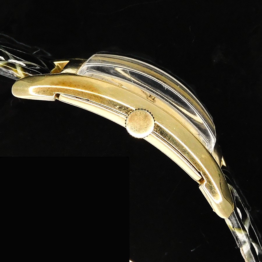 激希少1940年代製造14金無垢カーブド(湾曲)レクタンギュラー★グリュエン カーベックス(湾曲) Ref.440 488★Cal.440カーブド(湾曲)機のサムネイル