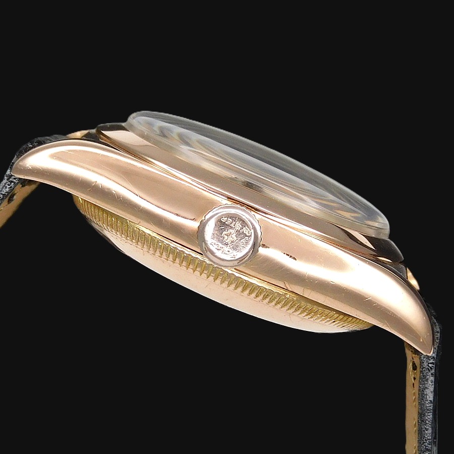 激希少14金無垢☆純正エクスプローラダイアル★ロレックス オイスター バブルバック Ref.3131★Cal.620☆1945年頃製造のサムネイル