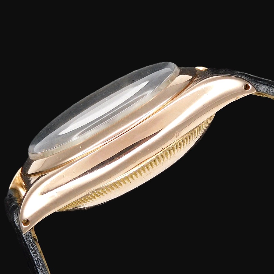 激希少14金無垢☆純正エクスプローラダイアル★ロレックス オイスター バブルバック Ref.3131★Cal.620☆1945年頃製造のサムネイル