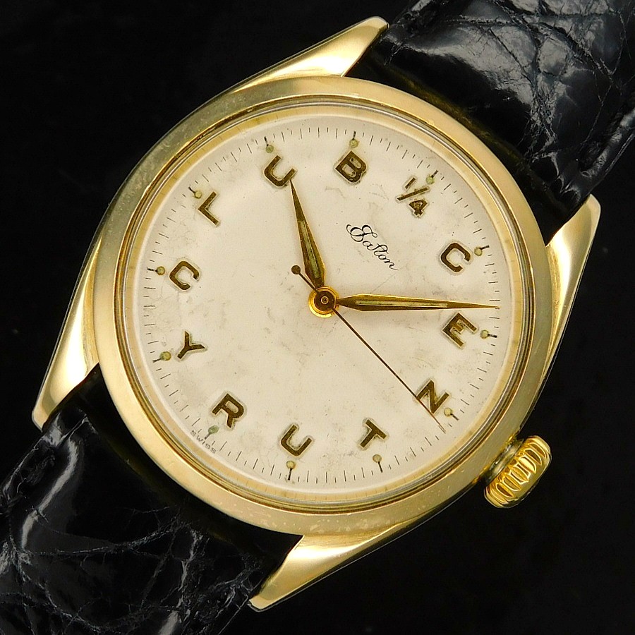 激激希少CENTURYCLUBインデックス文字盤14金無垢★ロレックス オイスターパーペチュアル イートンEATON Ref.6422★1955年製造Cal.1021のサムネイル