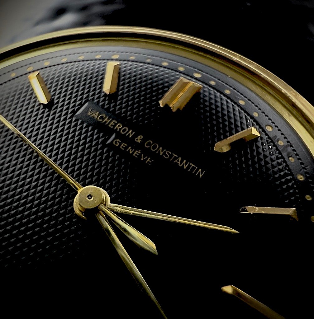 幻の逸品18金無垢ディスク35mmワイドボディーフーデッド★ヴァシュロン・コンスタンタン★光沢グロスブラック☆緩急針高級仕上げCal.466/3Bのサムネイル