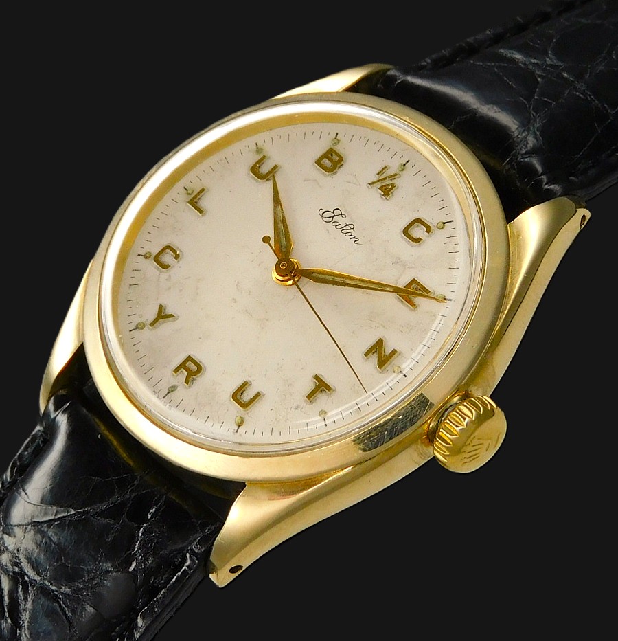 激激希少CENTURYCLUBインデックス文字盤14金無垢★ロレックス オイスターパーペチュアル イートンEATON Ref.6422★1955年製造Cal.1021のサムネイル