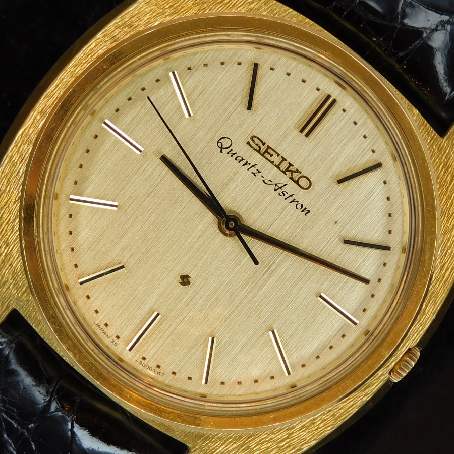 激激希少18金無垢総重量84世界初クオーツモデル1969年★セイコー アストロン Ref.35.9000 諏訪精工舎製★Cal.35A完全稼働OH済みのサムネイル