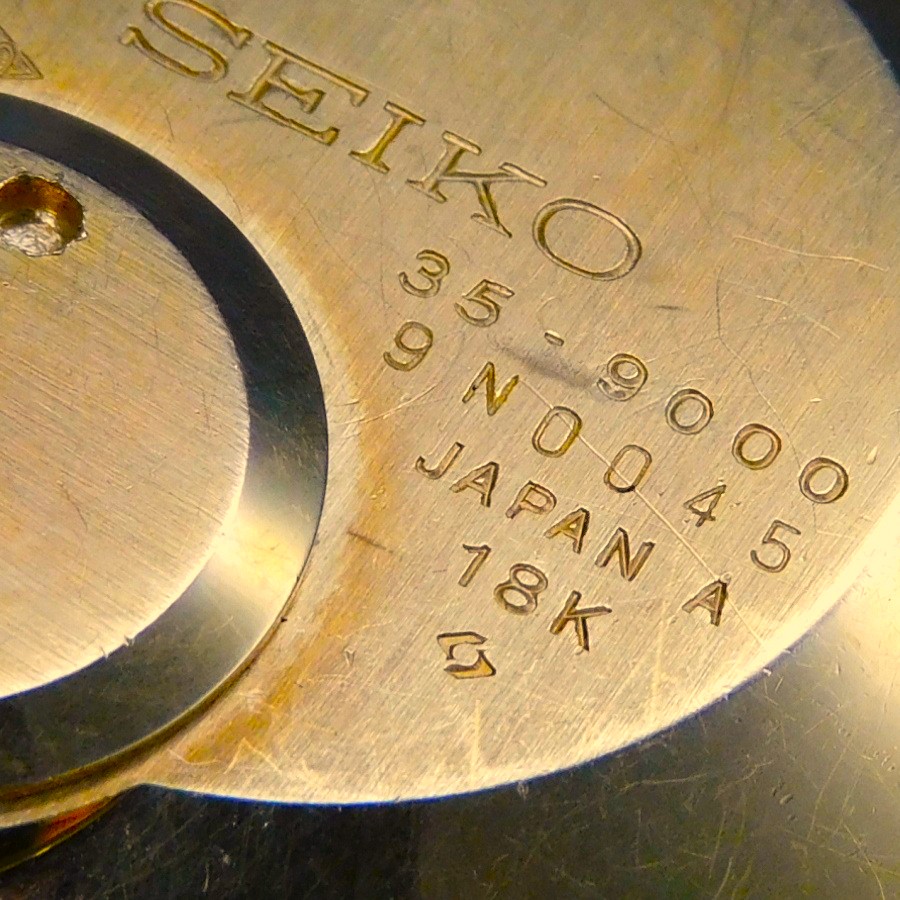 激激希少18金無垢総重量84世界初クオーツモデル1969年★セイコー アストロン Ref.35.9000 諏訪精工舎製★Cal.35A完全稼働OH済みのサムネイル