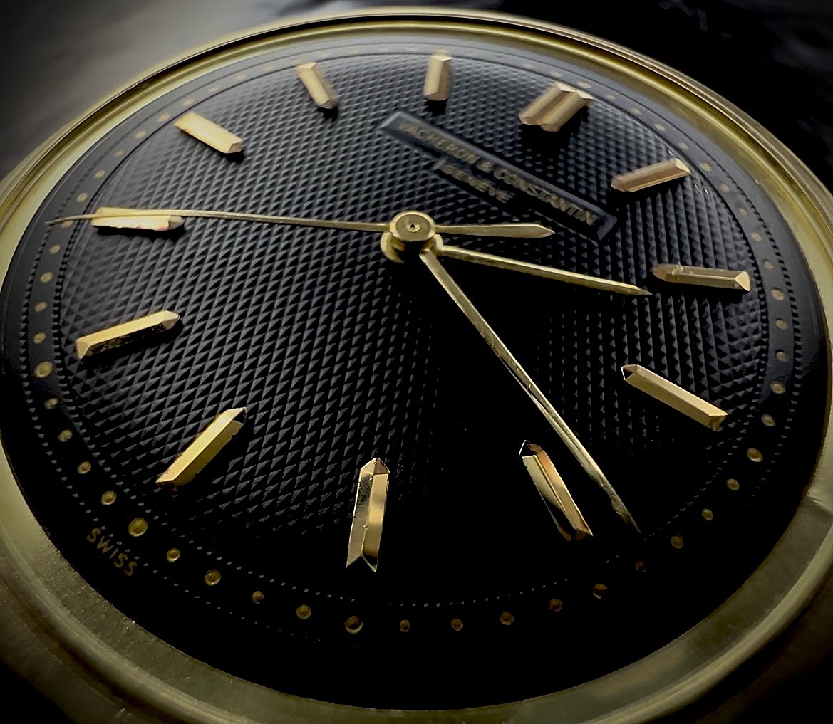 幻の逸品18金無垢ディスク35mmワイドボディーフーデッド★ヴァシュロン・コンスタンタン★光沢グロスブラック☆緩急針高級仕上げCal.466/3Bのサムネイル