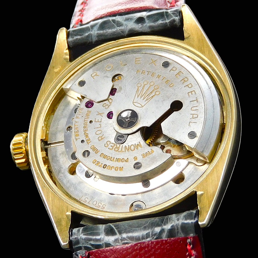 激激希少1955年製造14金無垢シャンパンコールド★ロレックス オイスターパーペチュアル Ref.6564★1030キャリバーのサムネイル