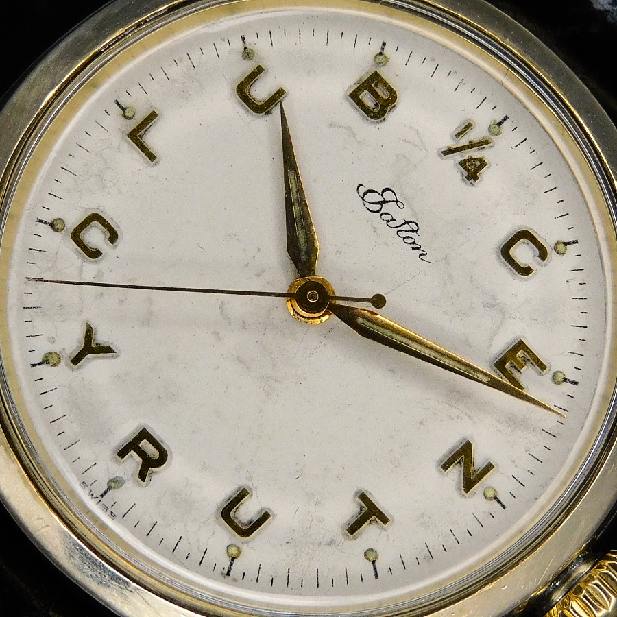 激激希少CENTURYCLUBインデックス文字盤14金無垢★ロレックス オイスターパーペチュアル イートンEATON Ref.6422★1955年製造Cal.1021のサムネイル