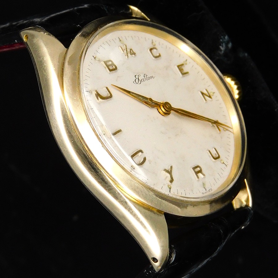 激激希少CENTURYCLUBインデックス文字盤14金無垢★ロレックス オイスターパーペチュアル イートンEATON Ref.6422★1955年製造Cal.1021のサムネイル