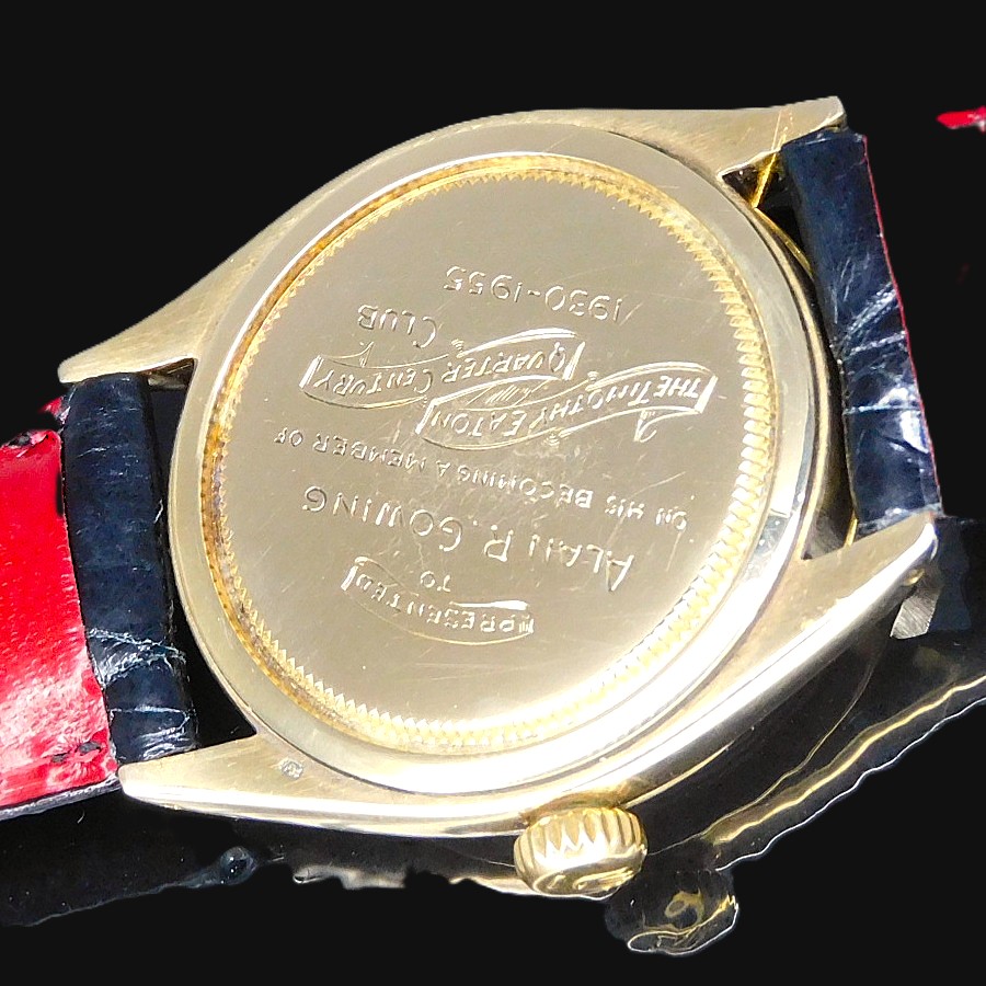 激激希少CENTURYCLUBインデックス文字盤14金無垢★ロレックス オイスターパーペチュアル イートンEATON Ref.6422★1955年製造Cal.1021のサムネイル