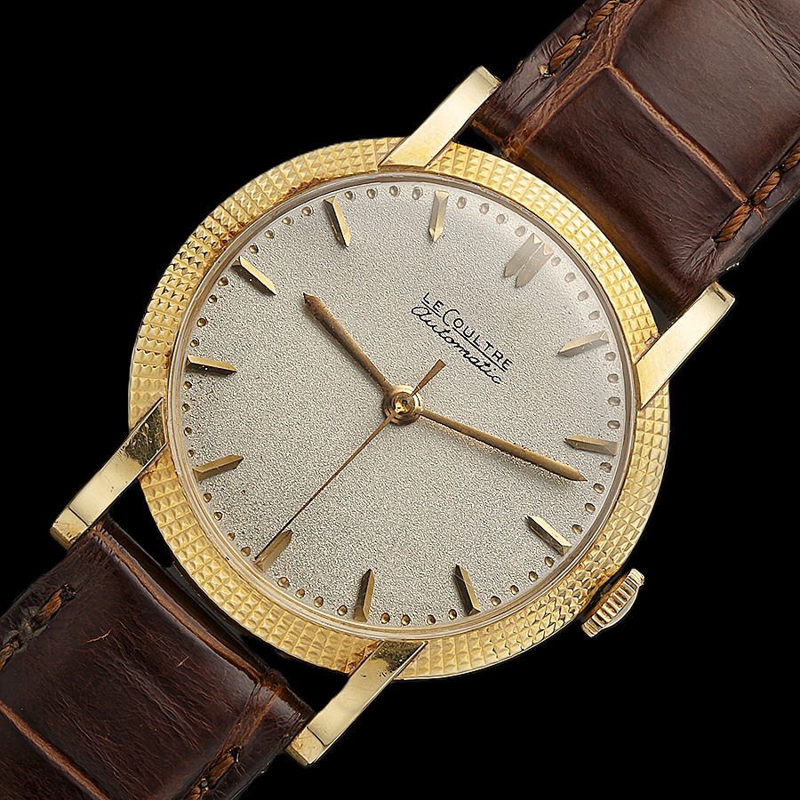 美への拘り☆18金無垢クールドパリ彫金&コンベックスラグ★ルクルト オートマティック Ref.37031★名機Cal.493自動巻チラネジ18000のサムネイル