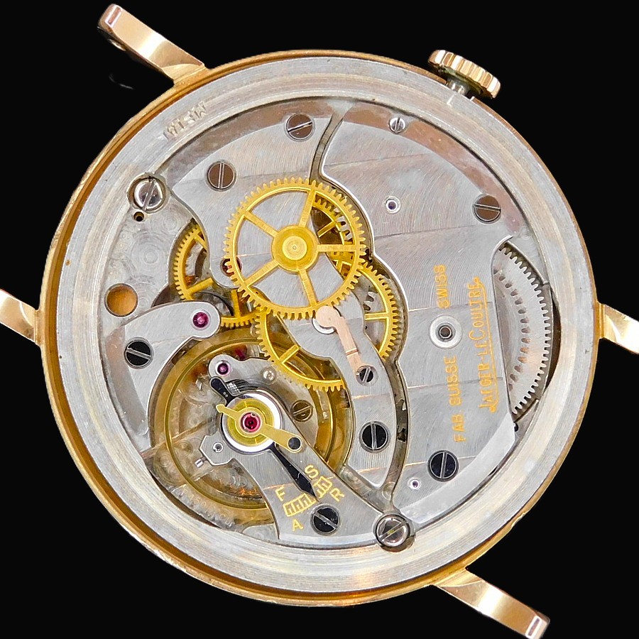 極上美品1940年伝説キャリバー450の軌跡18k★ジャガールクルト 35mmオーバー★18金無垢ローズゴールド☆3.6.9 &ドット ローズゴールドのサムネイル