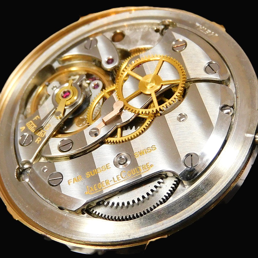 極上美品1940年伝説キャリバー450の軌跡18k★ジャガールクルト 35mmオーバー★18金無垢ローズゴールド☆3.6.9 &ドット ローズゴールドのサムネイル