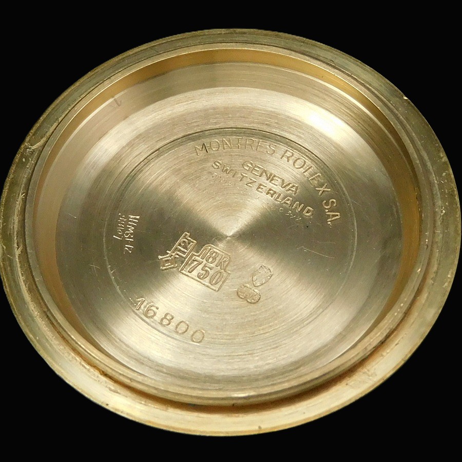 希少1984年フジツボファイナル! 18金無垢青サブ★ロレックス オイスターデイト Ref.16808★ブルー光沢文字盤☆Cal.3035ブレスRef.92908のサムネイル