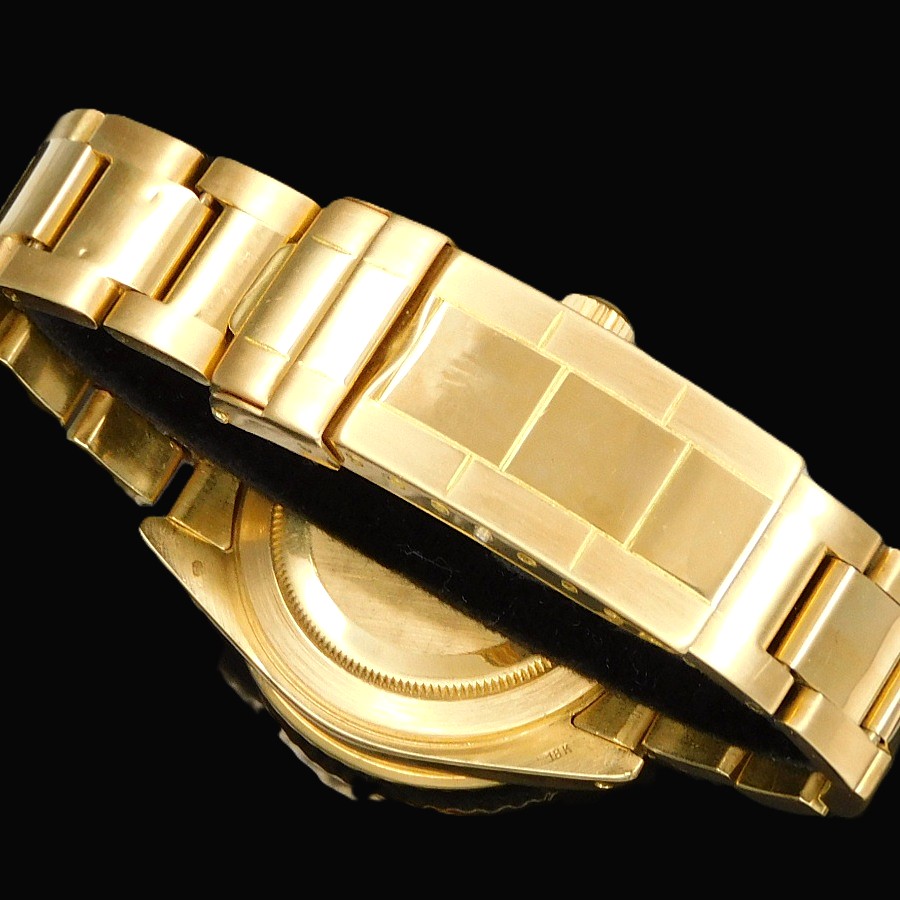 希少1984年フジツボファイナル! 18金無垢青サブ★ロレックス オイスターデイト Ref.16808★ブルー光沢文字盤☆Cal.3035ブレスRef.92908のサムネイル