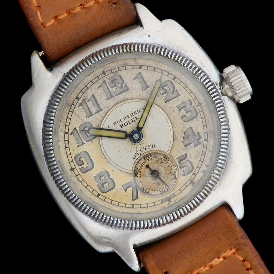 ロレックス クョッション オイスター 1927年 ブフェラーリテイラー品 Ref.1072 / ROLEX CUSHION BY BUCHERERのサムネイル