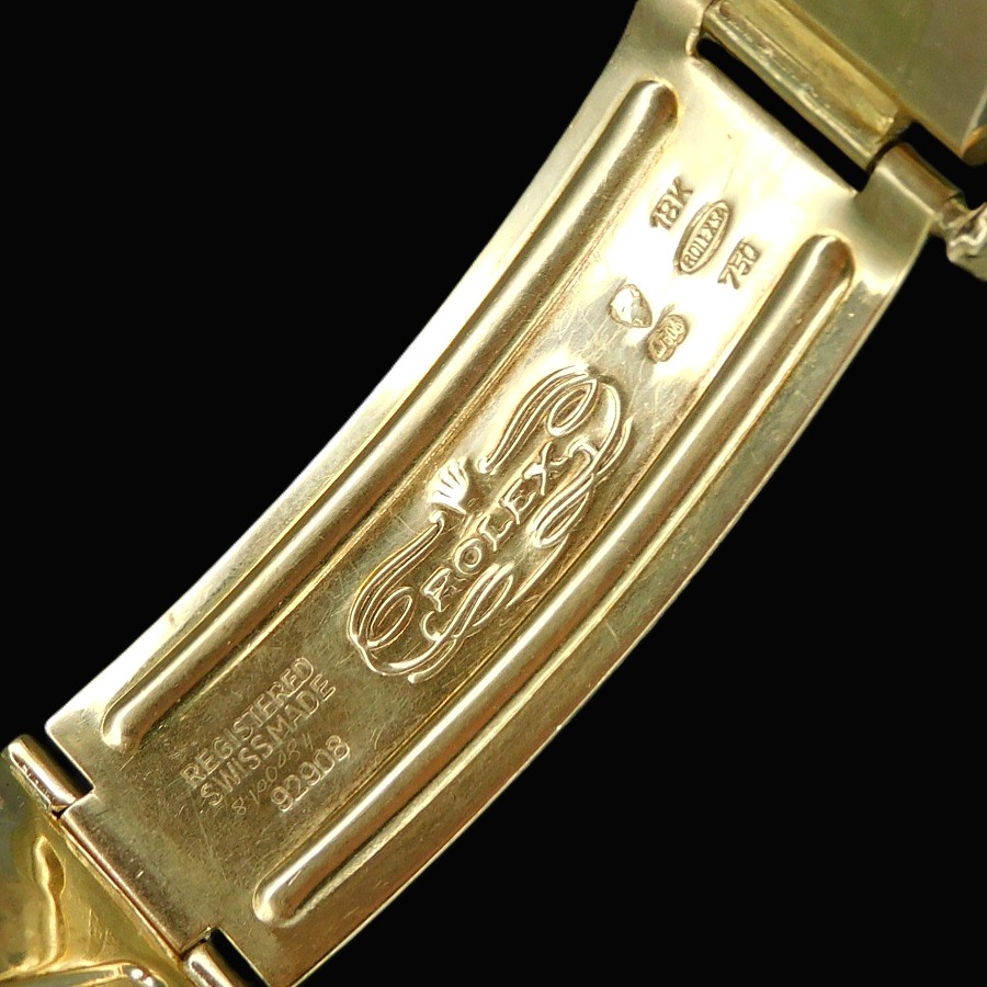 希少1984年フジツボファイナル! 18金無垢青サブ★ロレックス オイスターデイト Ref.16808★ブルー光沢文字盤☆Cal.3035ブレスRef.92908のサムネイル