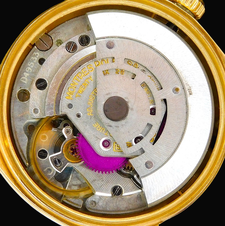 幻の逸品18金無垢オールイエローゴールド★ロレックス オイスターデイト Ref.1501★18金無垢イエローゴールド3連リベットブレスのサムネイル