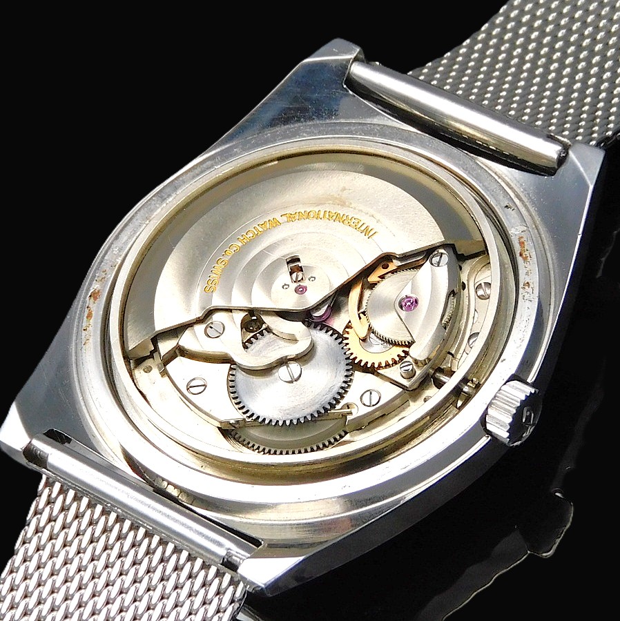 極上美品1974年頃デッドストック級37mmオーバーbigケース★IWC オールドインター Ref.1833★純正メッシュブレスレット☆最終自動巻き8541Bのサムネイル