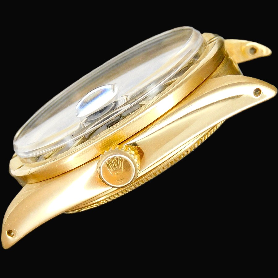 幻の逸品18金無垢オールイエローゴールド★ロレックス オイスターデイト Ref.1501★18金無垢イエローゴールド3連リベットブレスのサムネイル