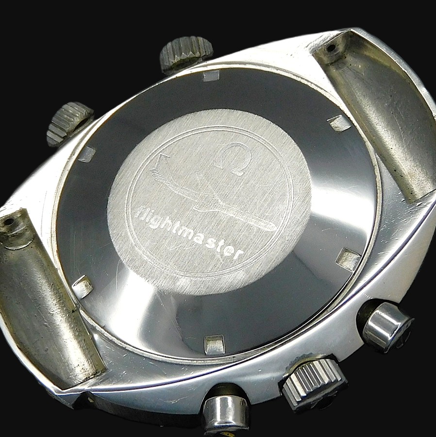 1969年モデル☆ボルケーノSSモノコックケース★オメガ フライトマスター 1’stモデル Ref.145.013☆名機Cal.910 GMTクロノグラフ 回転ベゼルのサムネイル