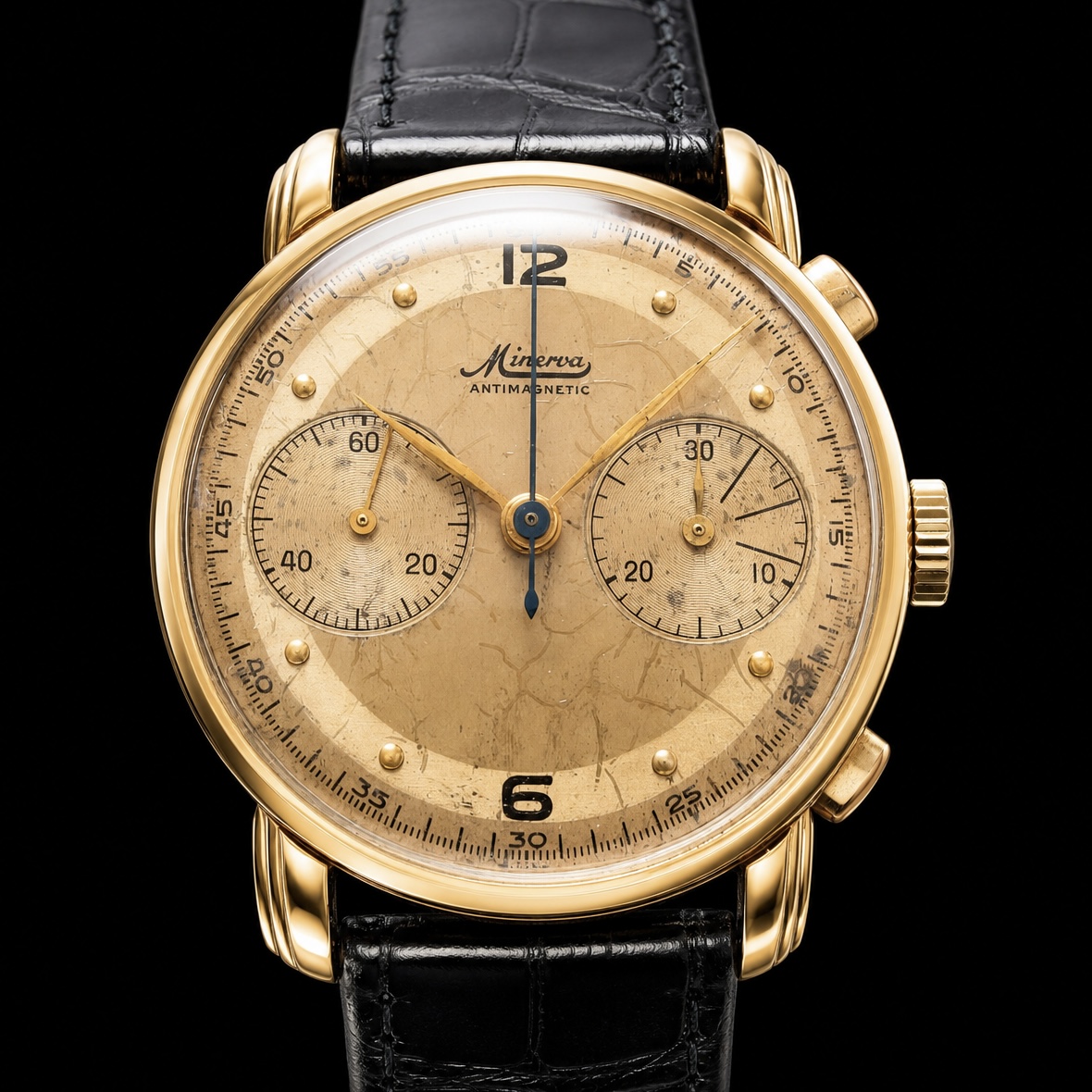 激希少ダブルステップドラグ 36mmオーバー18金無垢　伝説名機13-20ch クロノグラフ 入荷 MONERVA CHRONOGRAPHのサムネイル
