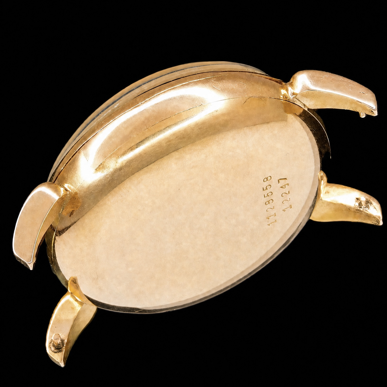 UNIVERSAL GENEVE 18K Solid Red Gold ” COMPAX” Big Horn Lug Ref.12247 Ca.283 ユニバーサルジュネーブ コンパックス Ref.12247 Cal.283 12時間積算計クロノグラフCal.283のサムネイル