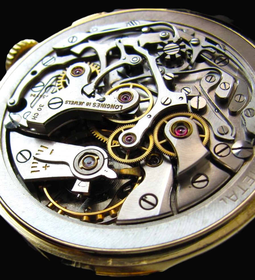Longines Ref.5967 Cal.30 CH 18K Solid Gold “FLYING BACK CHRONOGRAPH” Red Tachymeter & Blue Telemeter / 18金無垢 フライバッククロノグラフのサムネイル