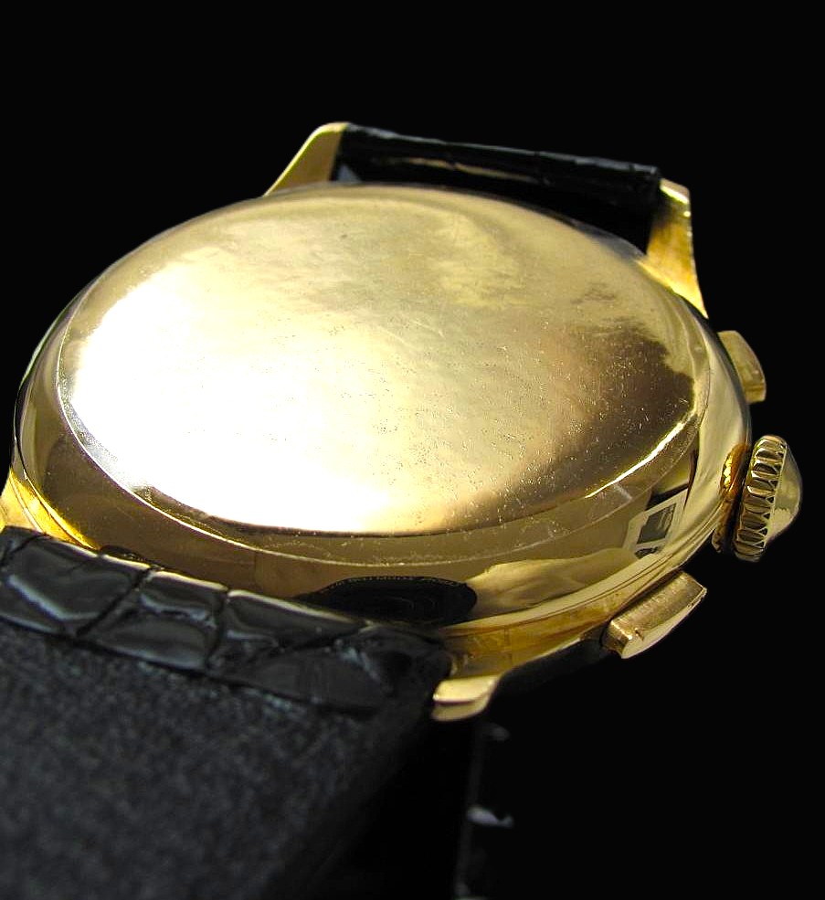 Longines Ref.5967 Cal.30 CH 18K Solid Gold “FLYING BACK CHRONOGRAPH” Red Tachymeter & Blue Telemeter / 18金無垢 フライバッククロノグラフのサムネイル