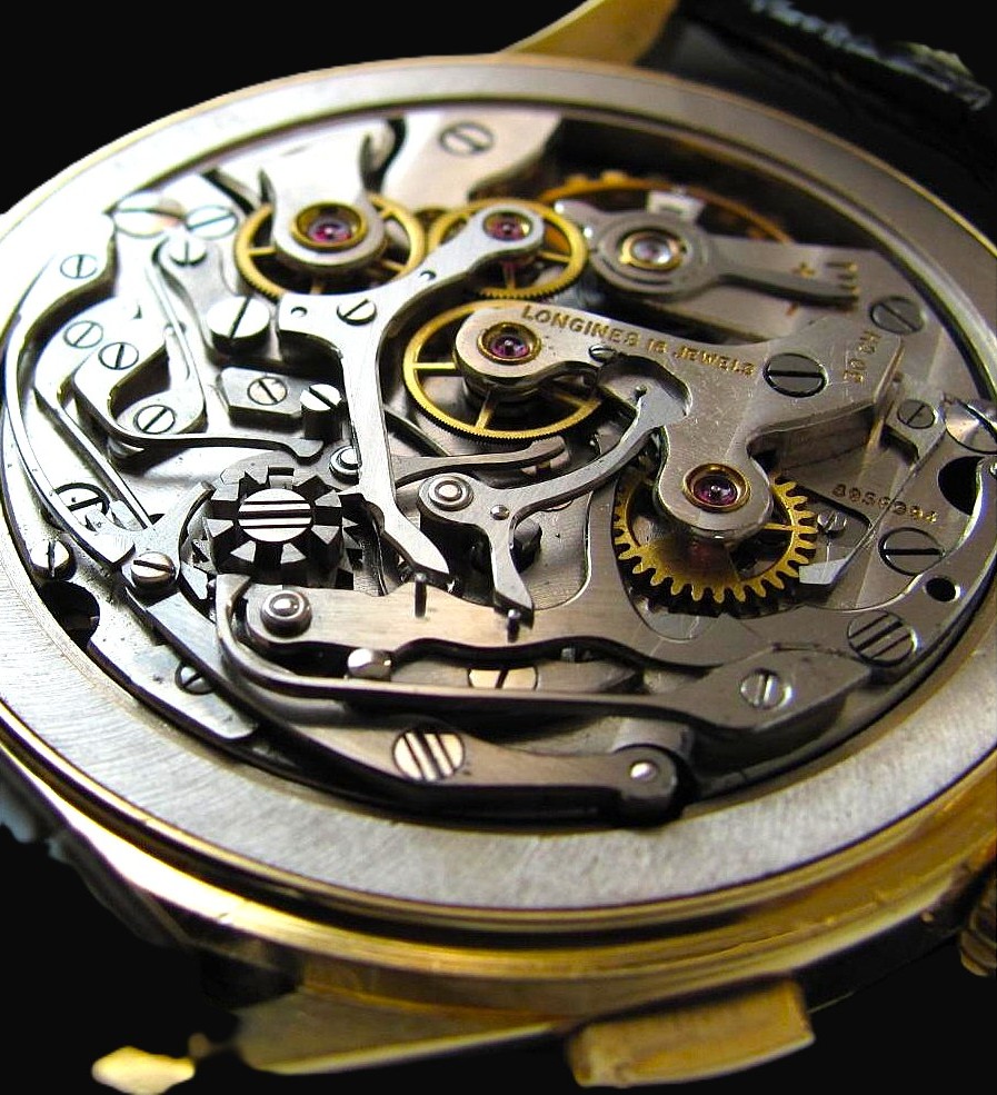 Longines Ref.5967 Cal.30 CH 18K Solid Gold “FLYING BACK CHRONOGRAPH” Red Tachymeter & Blue Telemeter / 18金無垢 フライバッククロノグラフのサムネイル