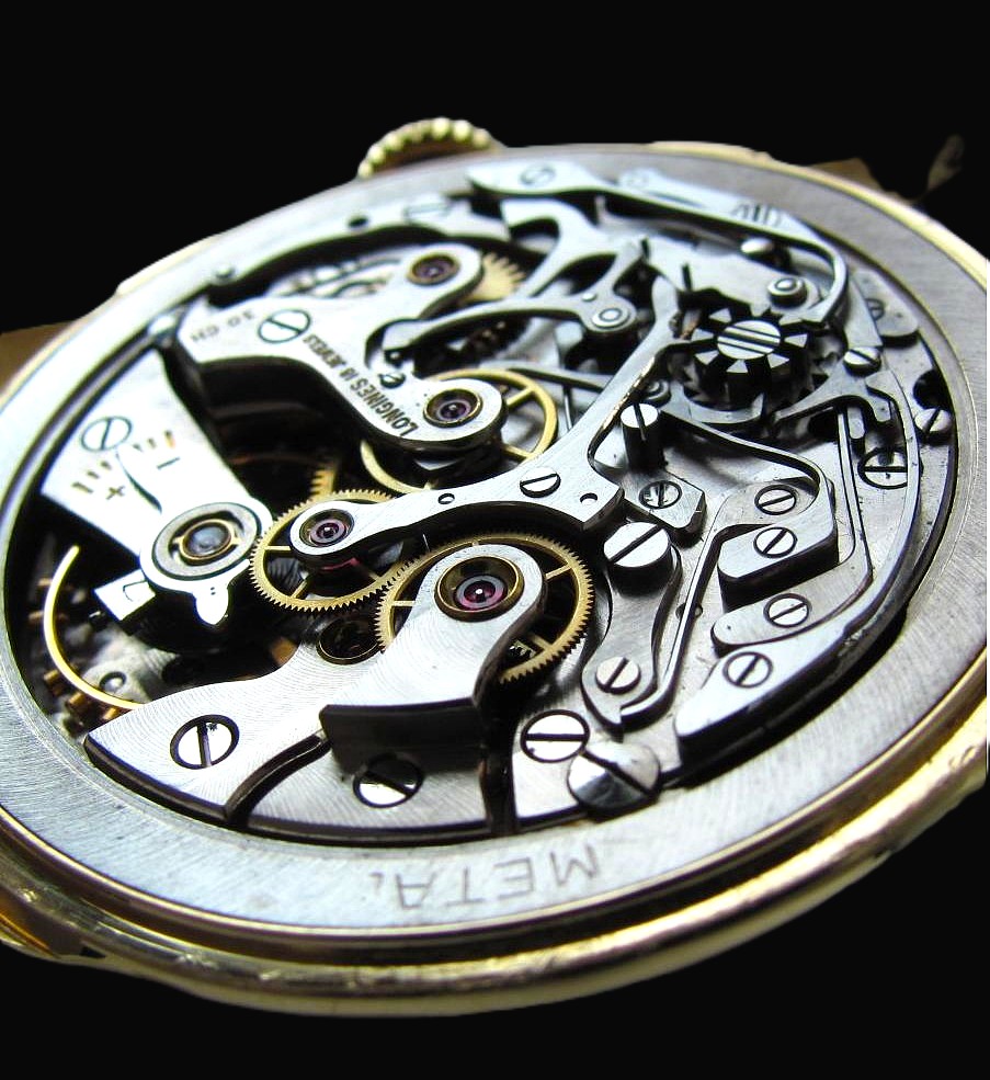 Longines Ref.5967 Cal.30 CH 18K Solid Gold “FLYING BACK CHRONOGRAPH” Red Tachymeter & Blue Telemeter / 18金無垢 フライバッククロノグラフのサムネイル