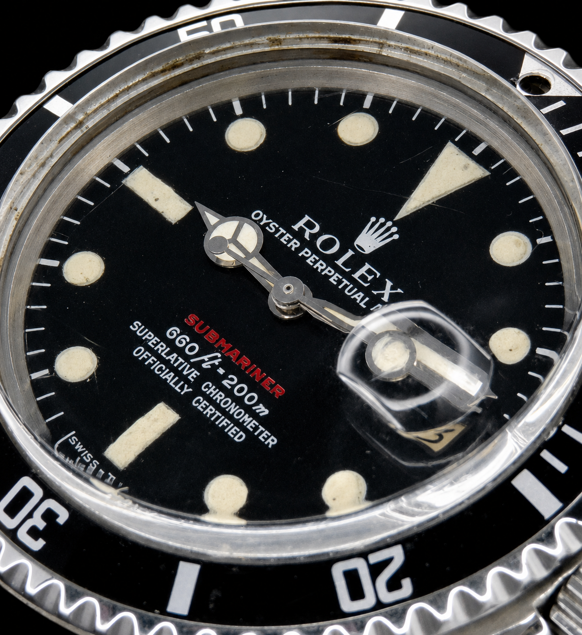 Rolex Oyster Perpetual Date “RED SUBMARINER” Ref.1680 Cal.1575 1970’s w/93150 FF.501B / ロレックス オイスターパーペチュアルデイト レッド赤サブマリーナ Ref.1680 1970年製造のサムネイル