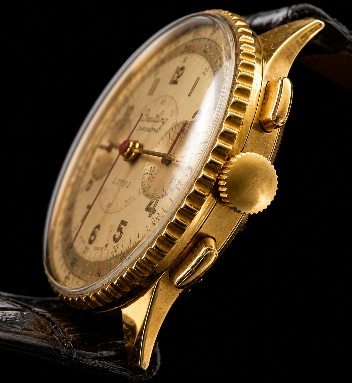 Breitling The first Chronomat Model Ref.769 Cal.175 18k Solid gold Patent Numner.217012 / ブライトリング クロノマット ファーストモデル Ref.769 18金無垢のサムネイル