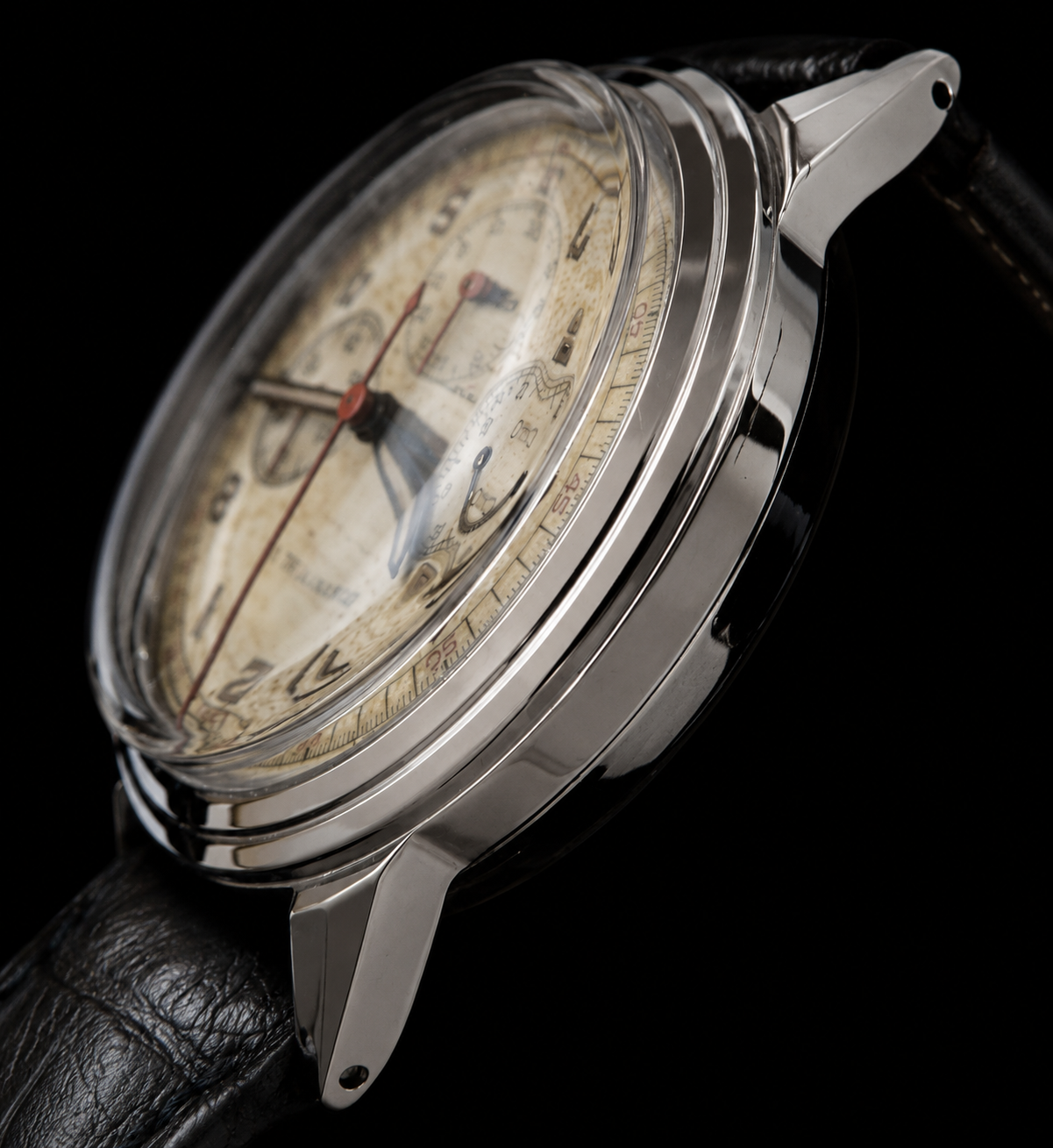 Tiffany & Co By Movado Chronograph Cal.95M François Borgel’s Case as same Patek Philippe 1493 / ティファニー By モバド 伝説クロノグラフ 95M フランソワ・ボーゲル社製 のサムネイル