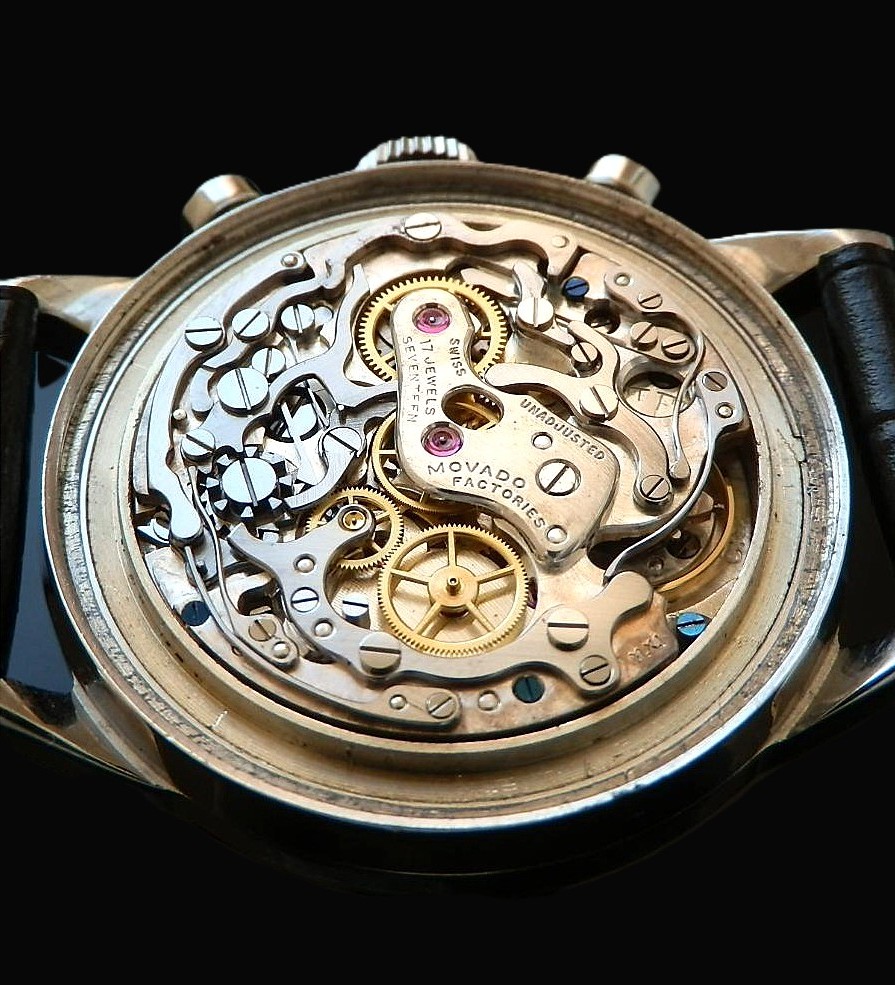 Tiffany & Co By Movado Chronograph Cal.95M François Borgel’s Case as same Patek Philippe 1493 / ティファニー By モバド 伝説クロノグラフ 95M フランソワ・ボーゲル社製 のサムネイル