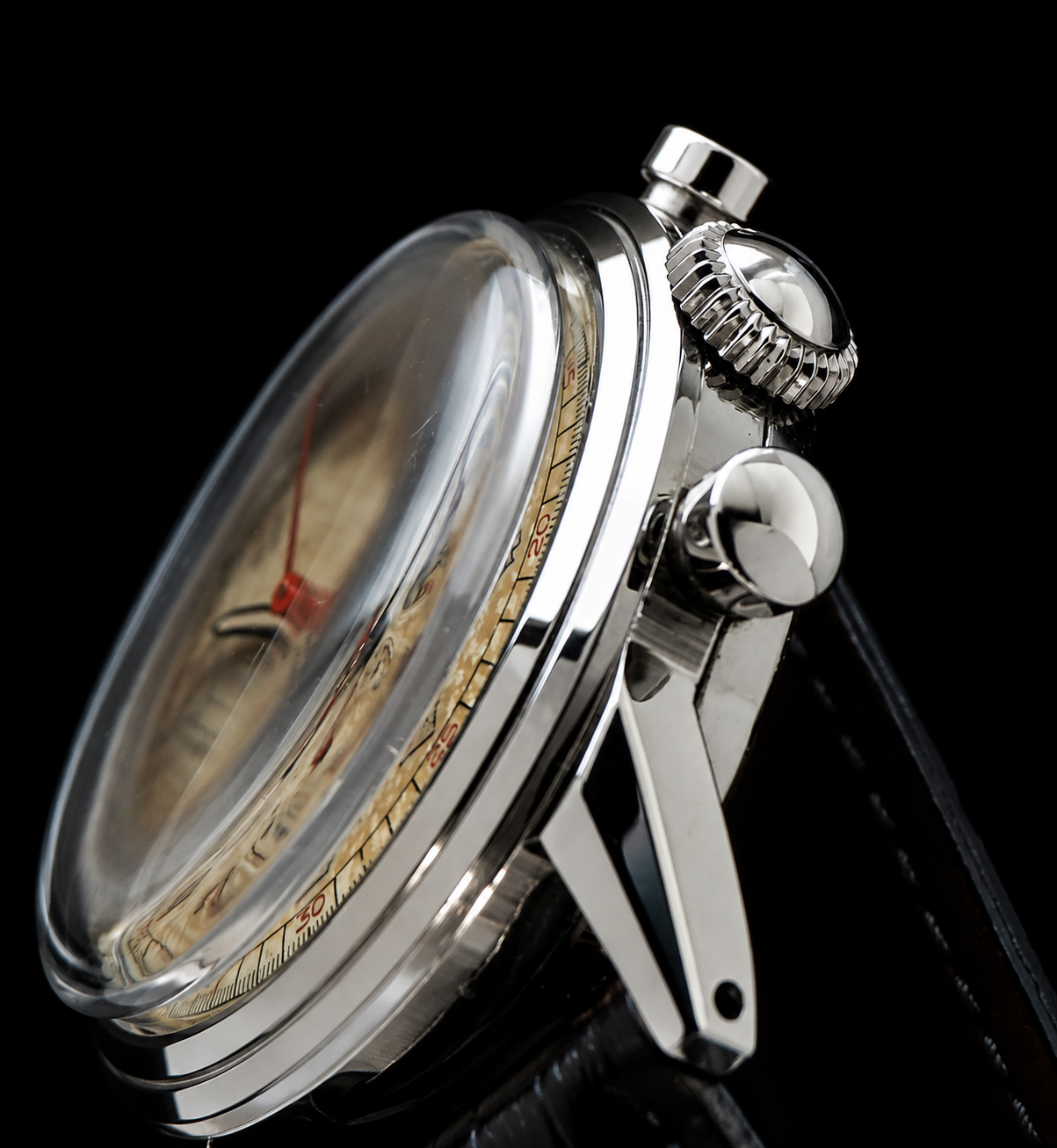 Tiffany & Co By Movado Chronograph Cal.95M François Borgel’s Case as same Patek Philippe 1493 / ティファニー By モバド 伝説クロノグラフ 95M フランソワ・ボーゲル社製 のサムネイル