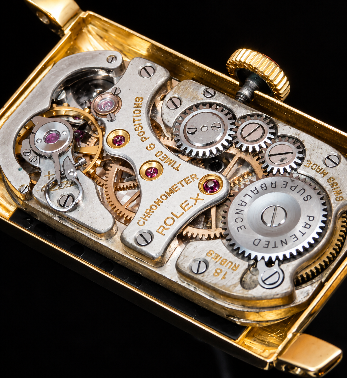 Rolex Prince Chronometer Ref.3937 Cal.300 18k Solid gold Railway Cabriole Case / ロレックス プリンス クロノメーター Ref.3937 18金無垢レイルウエイ ガブリオールケース 1945年最終のサムネイル