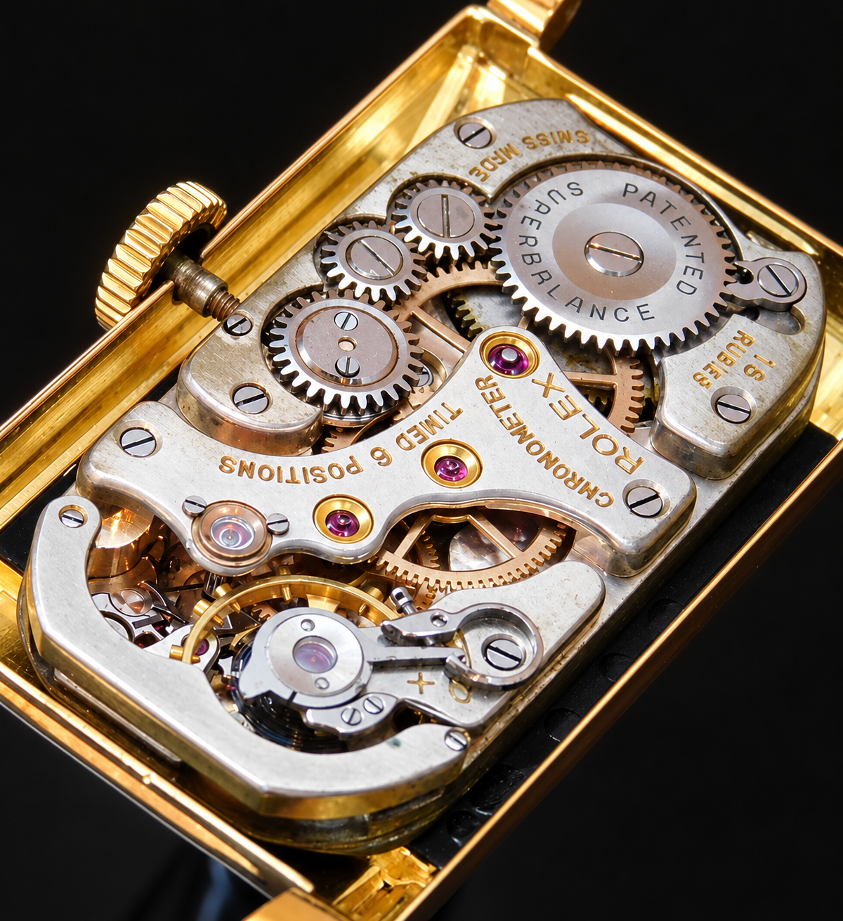 Rolex Prince Chronometer Ref.3937 Cal.300 18k Solid gold Railway Cabriole Case / ロレックス プリンス クロノメーター Ref.3937 18金無垢レイルウエイ ガブリオールケース 1945年最終のサムネイル