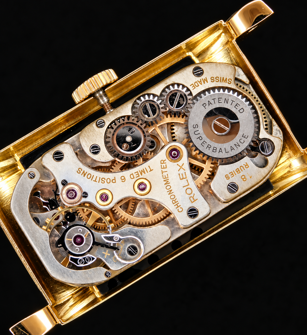 Rolex Prince Chronometer Ref.3937 Cal.300 18k Solid gold Railway Cabriole Case / ロレックス プリンス クロノメーター Ref.3937 18金無垢レイルウエイ ガブリオールケース 1945年最終のサムネイル