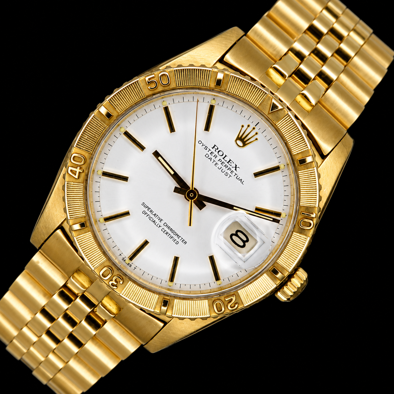 Rolex Datejust Ref.1625 Cal.1575 Thunderbird Turn-0-Graph 18K Solid Gold w/18k Solid gold Jubilee Bracelet ロレックス デイトジャスト サンダーバード Ref.1625 18金無垢 純正18金無垢ジュビリーブレスレットのサムネイル