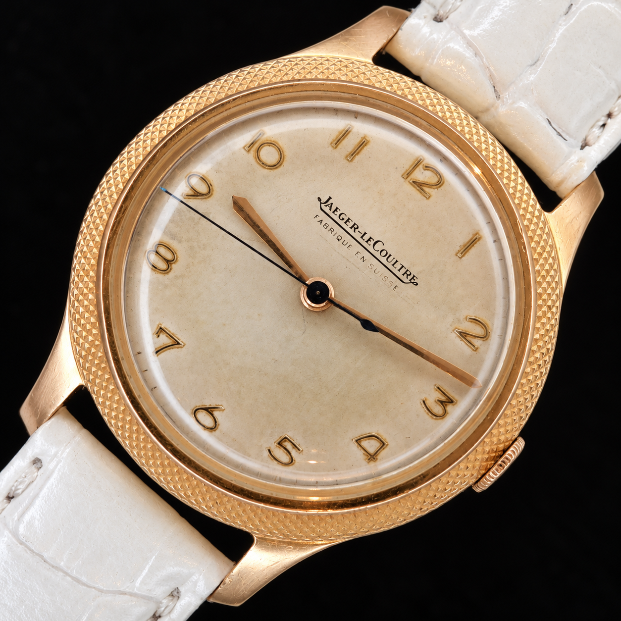 JAEGER LECOULTRE Legendary Cal.478 18K Solid Pink Gold ” Clous de Paris Guilloché Bezel” All Arbic Number ジャガー・ルクルト “クールド・パリ ギョーシエ仕上げ” 伝説キャリバー 478 18金無垢ピンクゴールド オール アラビック数字 のサムネイル