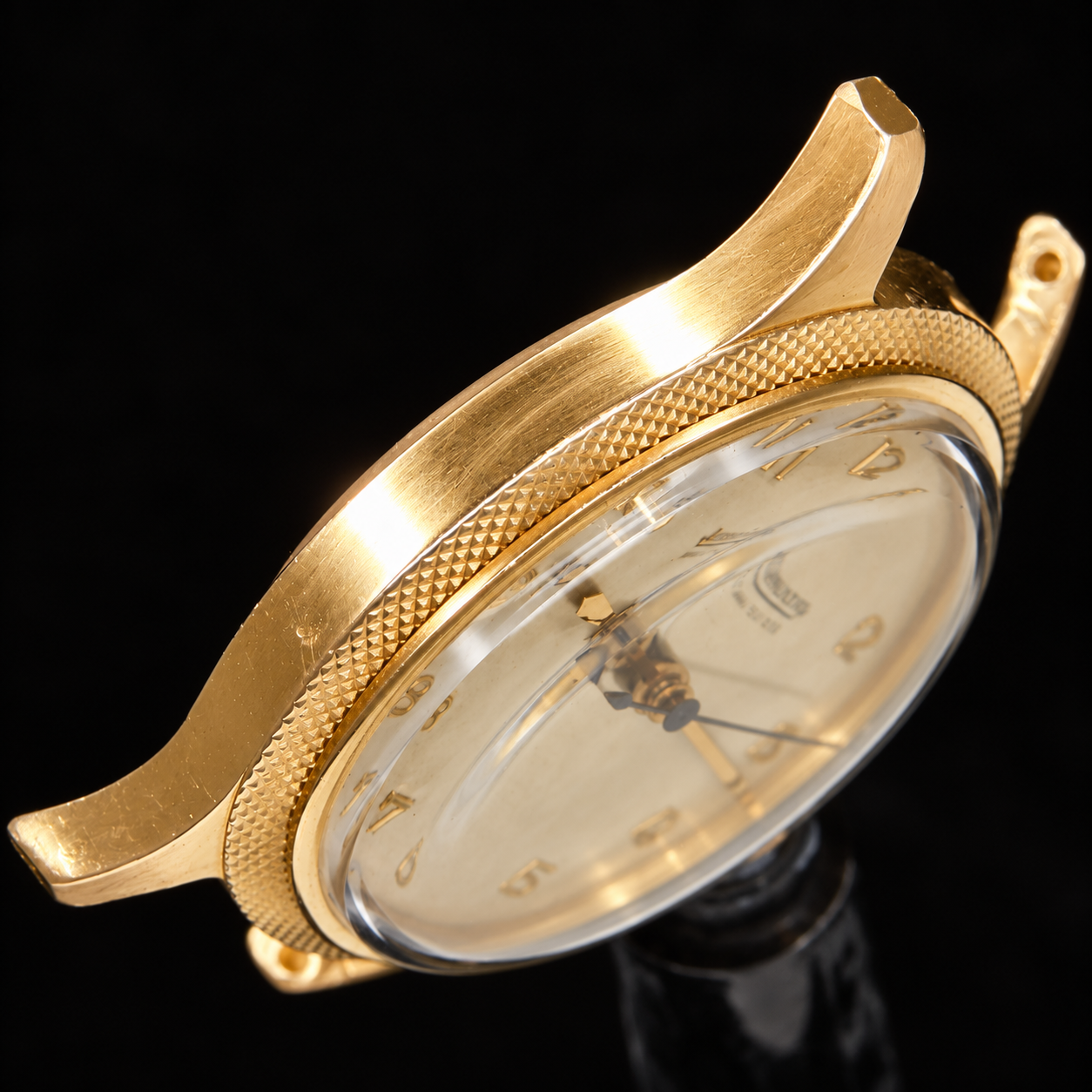 JAEGER LECOULTRE Legendary Cal.478 18K Solid Pink Gold ” Clous de Paris Guilloché Bezel” All Arbic Number ジャガー・ルクルト “クールド・パリ ギョーシエ仕上げ” 伝説キャリバー 478 18金無垢ピンクゴールド オール アラビック数字 のサムネイル