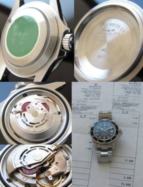 1989年R番伝説トリプル0☆ロレックス サブマリーナ☆Ref.168000