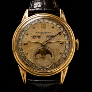 Vacheron Constantin Triple Calendar & Moon Phase 18K Solid gold Claw Lug & Star Hour-makers Cal.495 Circa.1946 / ヴァシュロンコンスタンタン トリプルカレンダー & ムーンフェイズ 18金無垢 クロウラグ スターインデックス