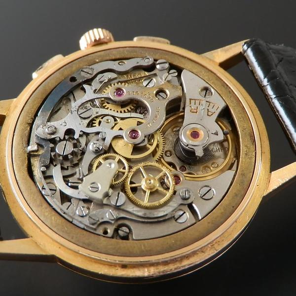 1950年代18金無垢シャンパンゴールド☆オメガ☆2レジスタークロノ